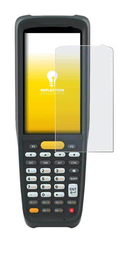 Image of the device Zebra MC2200 with a wide variety of screen protectors.