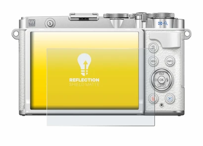 Image of the device Olympus PEN E-P7 with a wide variety of screen protectors.