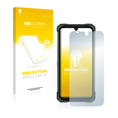 Front side of a product packaging with the brand logo upscreen. Next to it is the device Doogee S86 Pro shown with the corresp