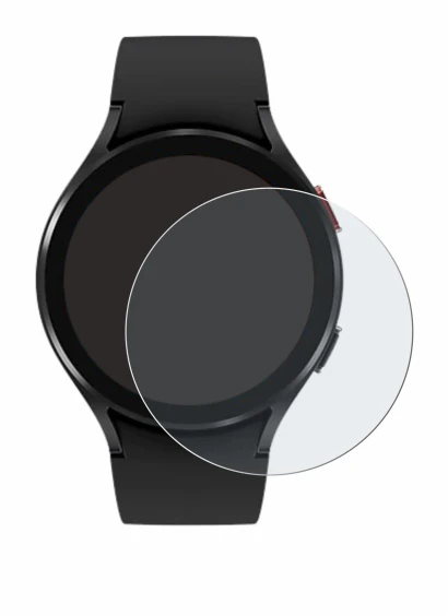 Image of the device Samsung Galaxy Watch 4 (44mm) with a wide variety of screen protectors.
