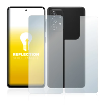 Image of the device Samsung Galaxy A52s 5G (Front+Back) with a wide variety of screen protectors.