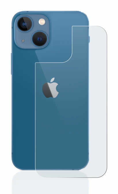 Image of the device Apple iPhone 13 mini (Back) with a wide variety of screen protectors.