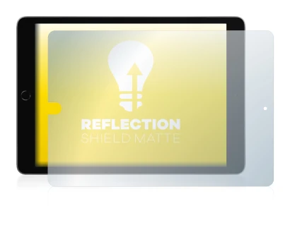 Image of the device Apple iPad 10.2" 2021 (Landscape, 9nd Gen.) with a wide variety of screen protectors.