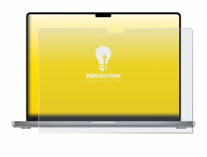 Image of the device Apple MacBook Pro 16" 2021 with a wide variety of screen protectors.