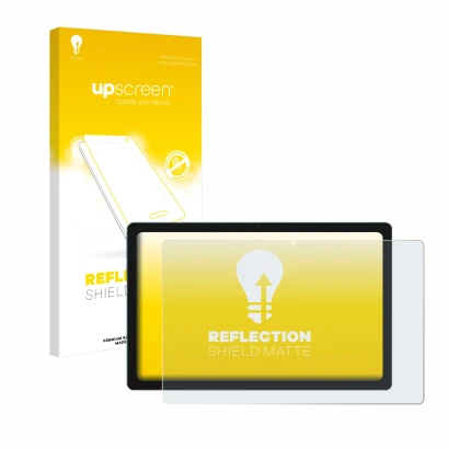 Front side of a product packaging with the brand logo upscreen. Next to it is the device Blackview Tab 11 shown with the corre