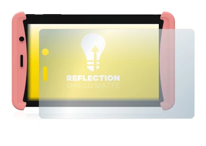 Image of the device Kurio Tab Lite 2 with a wide variety of screen protectors.
