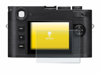 Image of the device Leica M11 with a wide variety of screen protectors.