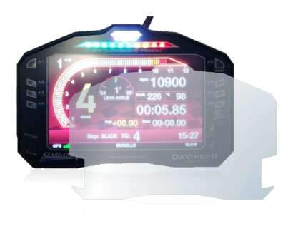 Image of the device Starlane DaVinci-II S with a wide variety of screen protectors.