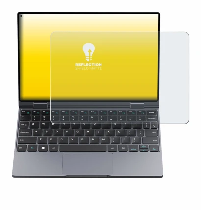 Image of the device Chuwi MiniBook X with a wide variety of screen protectors.