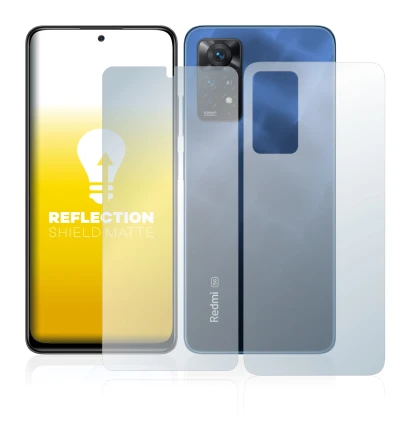 Image of the device Xiaomi Redmi Note 11 Pro 5G (Front+Back) with a wide variety of screen protectors.