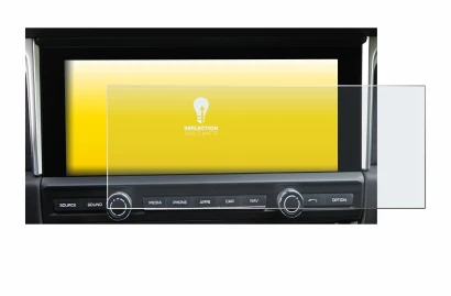 Image of the device Porsche Macan 2019 PCM 5.0 with a wide variety of screen protectors.