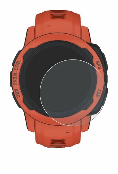 Image of the device Garmin Instinct 2S with a wide variety of screen protectors.