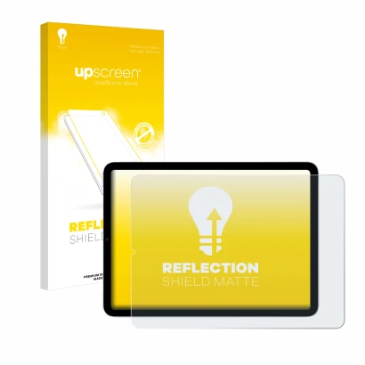 Front side of a product packaging with the brand logo upscreen. Next to it is the device Apple iPad Air 5 WiFi 2022 (5th. Gen.