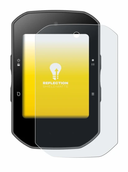 Image of the device Bryton Rider S500 with a wide variety of screen protectors.