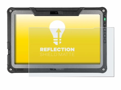 Image of the device Getac F110 G6 with a wide variety of screen protectors.