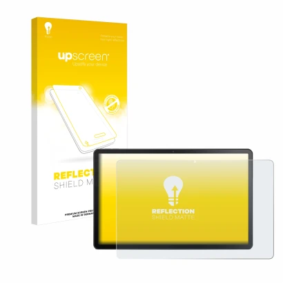 Front side of a product packaging with the brand logo upscreen. Next to it is the device Lenovo Tab M10 Plus (3th Gen.) shown 