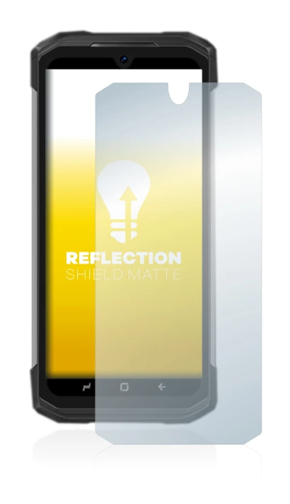 Image of the device Doogee S98 Pro with a wide variety of screen protectors.