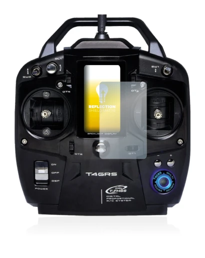 Image of the device Futaba T4GRS with a wide variety of screen protectors.