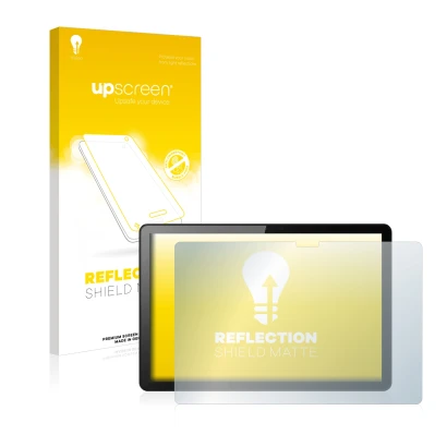 Front side of a product packaging with the brand logo upscreen. Next to it is the device Lenovo Tab M10 (3th Gen.) shown with 