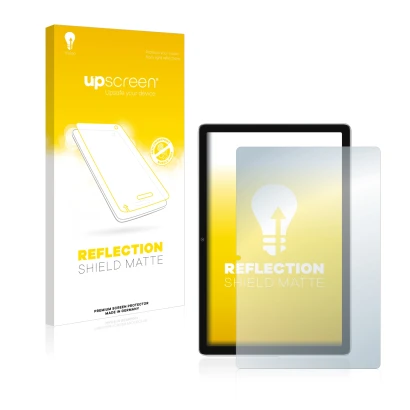 Front side of a product packaging with the brand logo upscreen. Next to it is the device Blackview Tab 13 shown with the corre