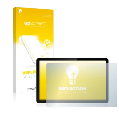 Front side of a product packaging with the brand logo upscreen. Next to it is the device realme Pad 10.4" shown with the corre
