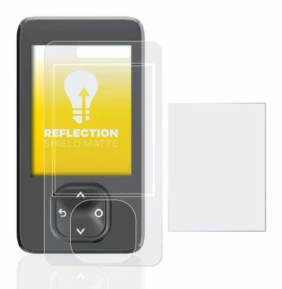 Image of the device Dexcom G7 CGM with a wide variety of screen protectors.