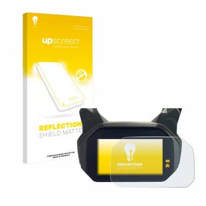 Front side of a product packaging with the brand logo upscreen. Next to it is the device BMW C400 GT TFT shown with the corres