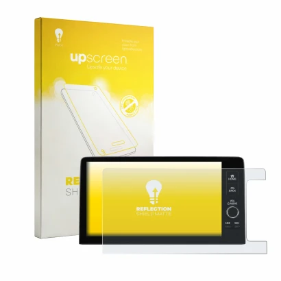 Front side of a product packaging with the brand logo upscreen. Next to it is the device Honda HR-V 2022 Navigationssystem rig