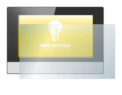 Image of the device Hikvision DS-KH6320-WTE2 (indoor station) with a wide variety of screen protectors.