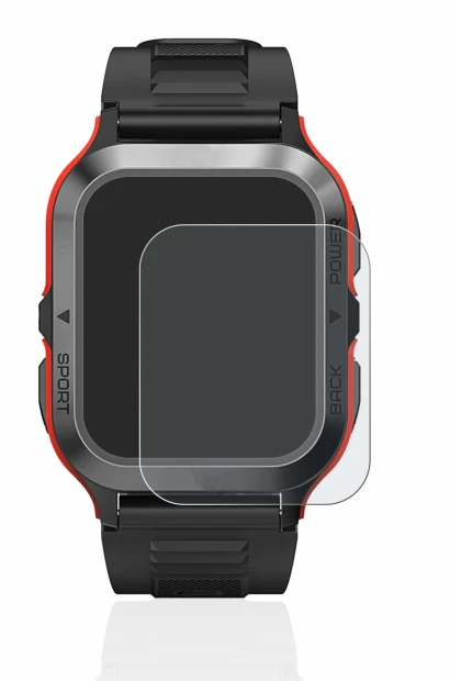 Image of the device Kospet Tank M2 with a wide variety of screen protectors.