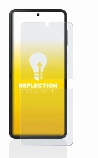Image of the device Oppo Find N2 Flip with a wide variety of screen protectors.
