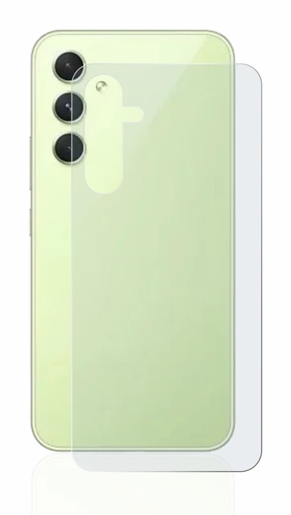 Image of the device Samsung Galaxy A54 5G (Back) with a wide variety of screen protectors.
