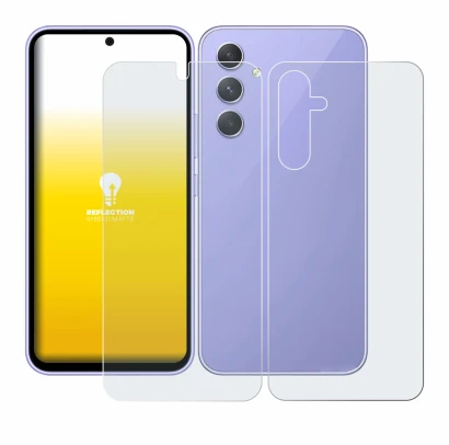 Image of the device Samsung Galaxy A54 5G (Front+Back) with a wide variety of screen protectors.