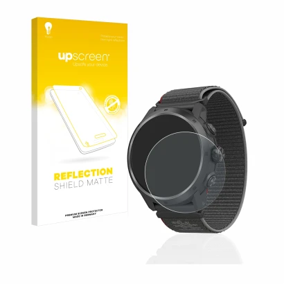 Front side of a product packaging with the brand logo upscreen. Next to it is the device Coros Apex 2 Pro shown with the corre