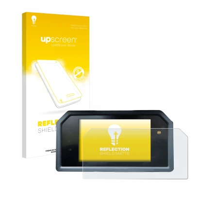 Front side of a product packaging with the brand logo upscreen. Next to it is the device Yamaha Tmax 560 2023 shown with the c