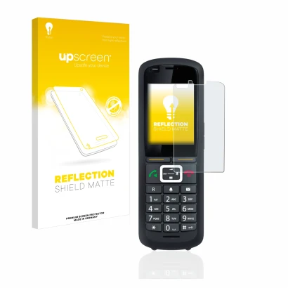 Front side of a product packaging with the brand logo upscreen. Next to it is the device Gigaset R700H Pro shown with the corr