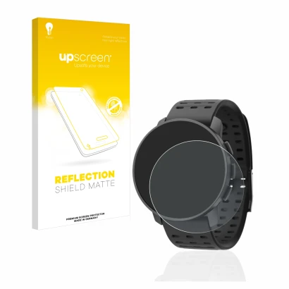 Front side of a product packaging with the brand logo upscreen. Next to it is the device Suunto 9 Peak Pro shown with the corr