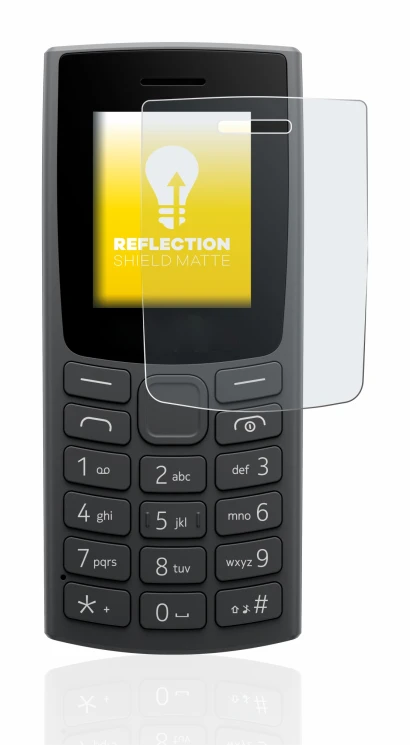 Image of the device Nokia 105 (2023) with a wide variety of screen protectors.