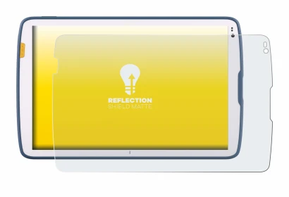 Image of the device Zebra ET40 10.1" with a wide variety of screen protectors.