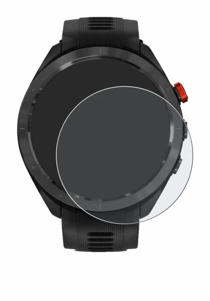 Image of the device Garmin Approach S70 (47 mm) with a wide variety of screen protectors.