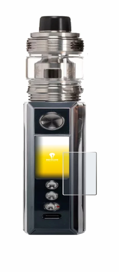 Image of the device Voopoo Drag M100S with a wide variety of screen protectors.