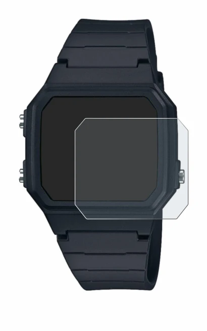 Image of the device Casio W-217H-1AVCF with a wide variety of screen protectors.