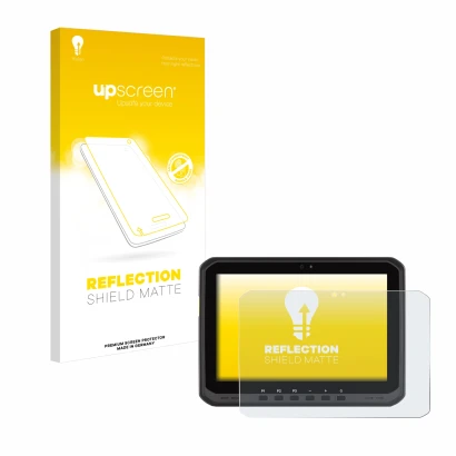 Front side of a product packaging with the brand logo upscreen. Next to it is the device Zebra ET60 shown with the correspondi