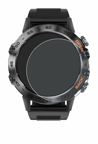 Image of the device LIGE BW1846A 1.39" with a wide variety of screen protectors.