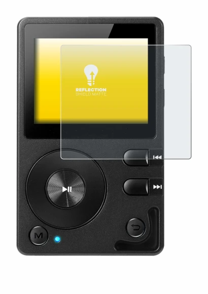 Image of the device Hifi Walker H2 with a wide variety of screen protectors.