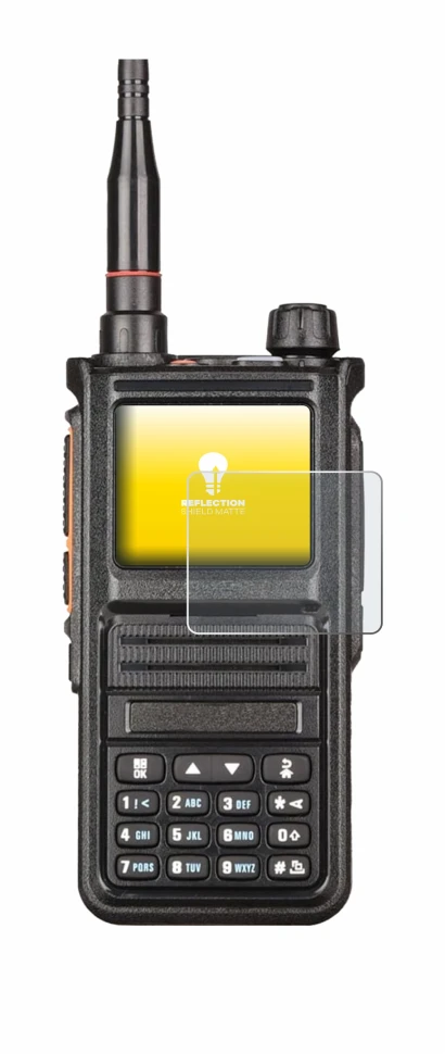 Image of the device Radtel RT-470X with a wide variety of screen protectors.