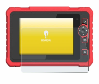 Image of the device Launch CRP 359 with a wide variety of screen protectors.