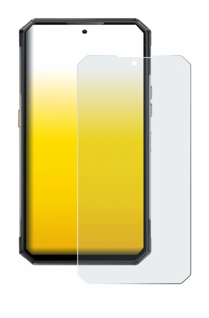 Image of the device Oukitel WP30 Pro with a wide variety of screen protectors.