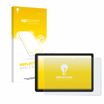 Front side of a product packaging with the brand logo upscreen. Next to it is the device Samsung Galaxy Tab A9 Plus 5G shown w