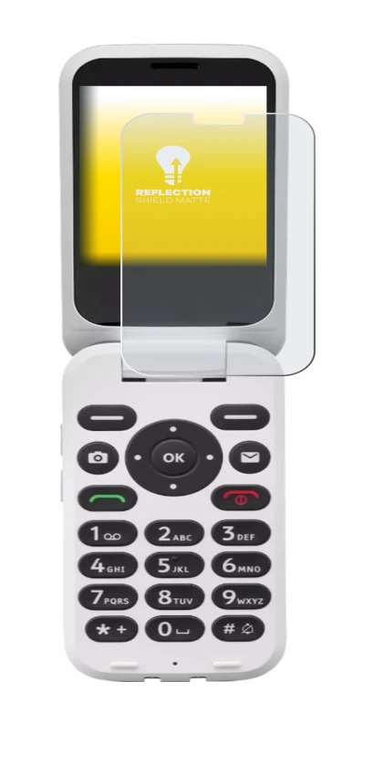Image of the device Doro 6820 with a wide variety of screen protectors.